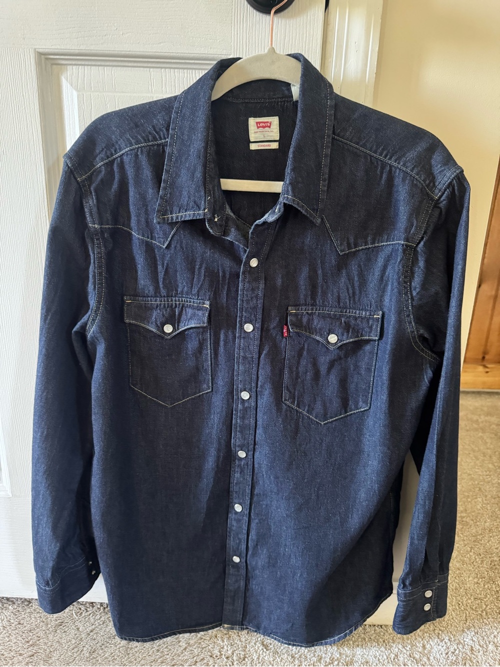 Levi's Indigo Denim Shirt with Red Label